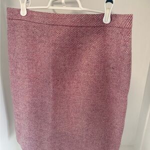 J. Crew Purple/Pink Herringbone Pencil Skirt
